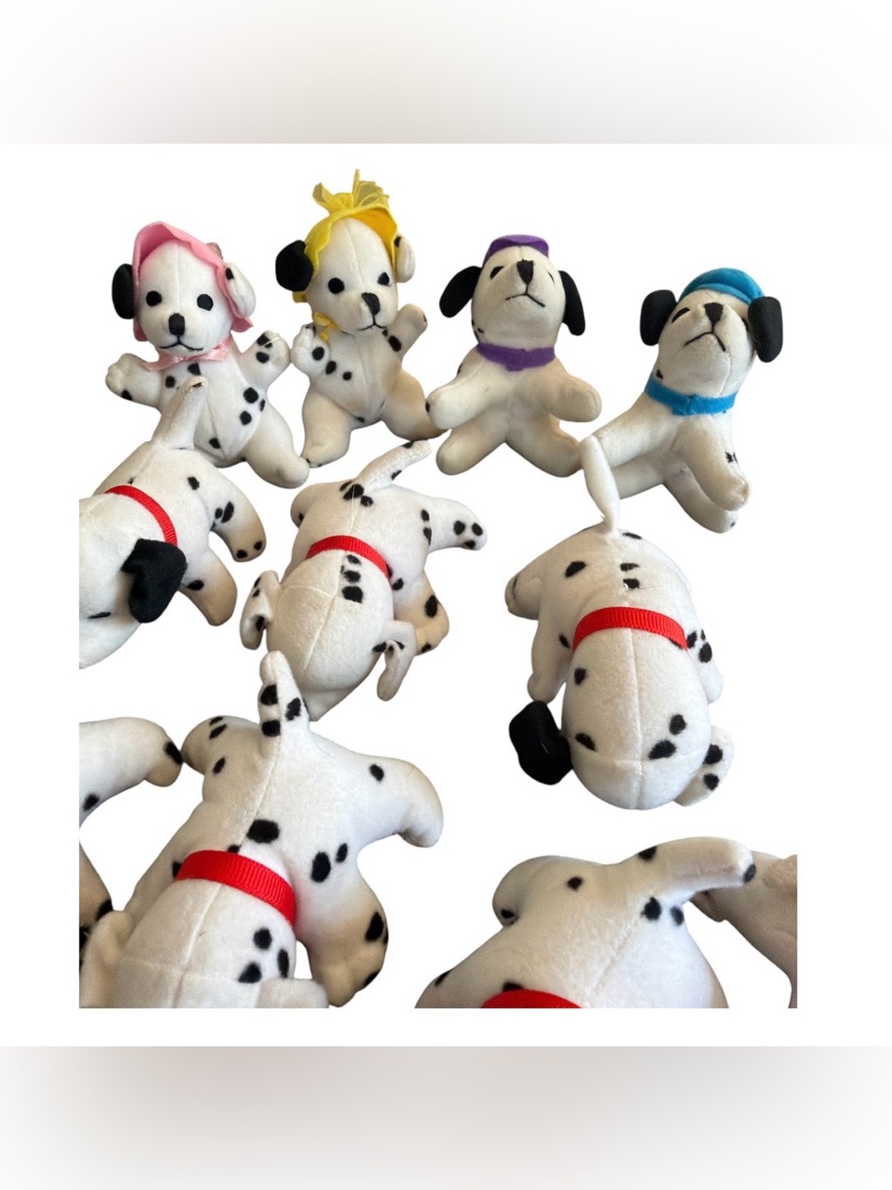 Disney 101 Dalmatians Puppies 4" Plush Set of 11 _ Mattel 1996